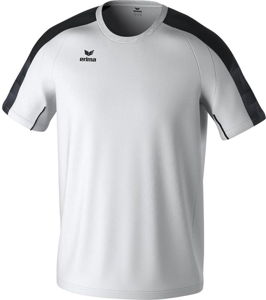 Erima Evo Star T-Shirt Kinderen - Wit / Zwart | Maat: 164