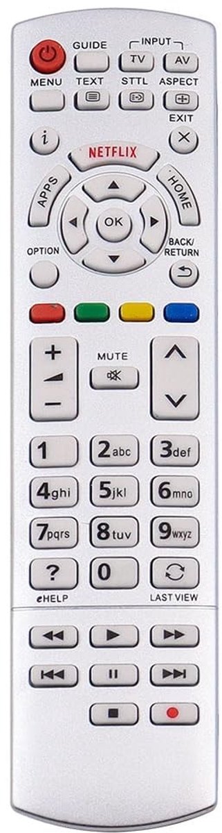 Allecto - Vervangende afstandsbediening - Compatibel met Panasonic Viera TV - Ideaal voor vervanging - Zwart - Gebruiksvriendelijk - Geschikt voor ...