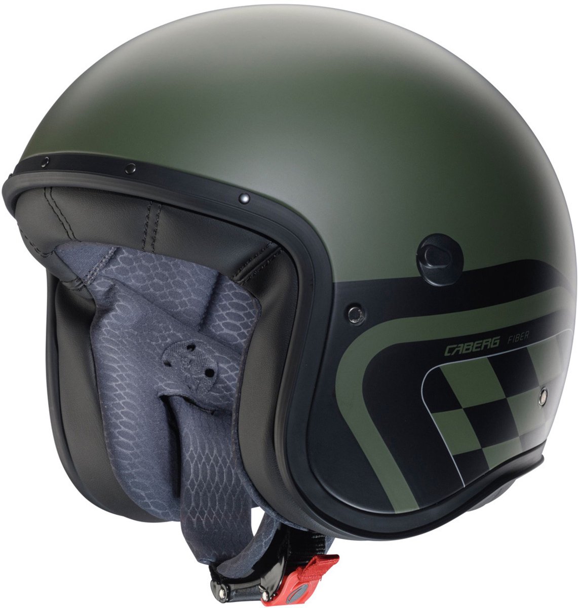 Caberg Freeride X Daytona Mat Groen Jethelm - Helm