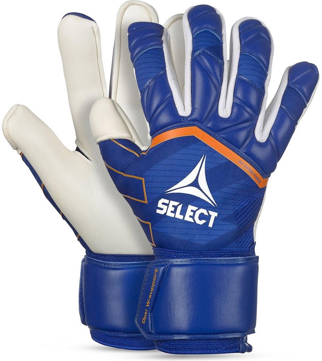 Select 55 Extra Force V24 Keepershandschoenen - Blauw / Wit | Maat: 8