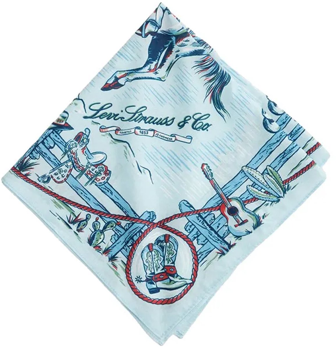 Levis Accessories 005cx Bandana Blauw
