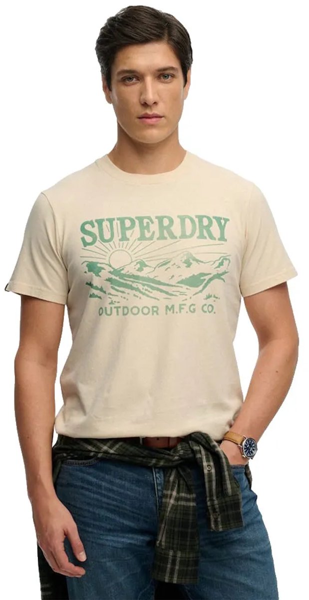 Superdry Sd&Co Neon Relaxed T-shirt Heren T-shirts Beige