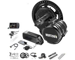 E-bike Conversiekit – Elektrische Fiets Motor – Middenmotor – Ebike Ombouwset – Fiets Conversieset – 48V 750W Krachtige Ondersteuning – Torque Sensor