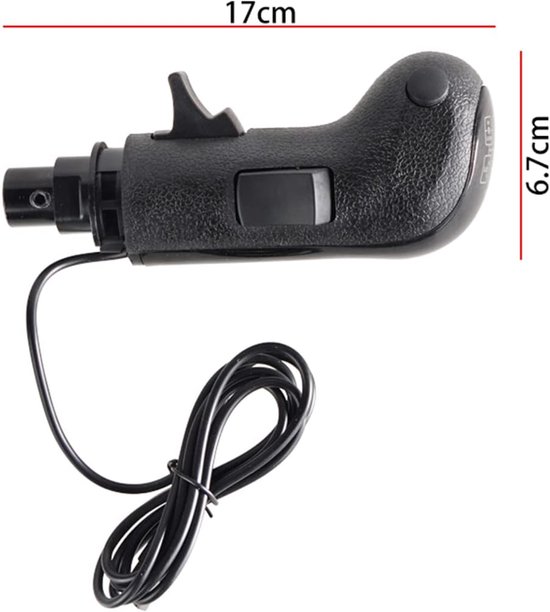 USB Schakelknop - Gaming Pook - Sim Racing - Realistische Feedback - 20x10x9cm - Zwart — afbeelding 2