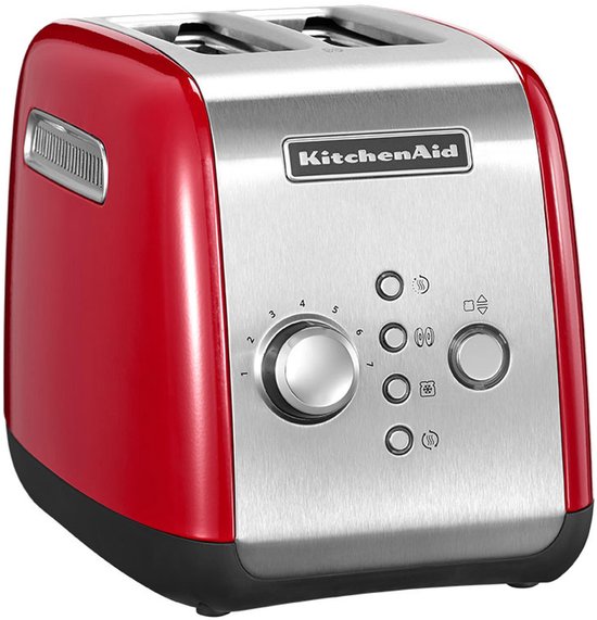 KitchenAid 5KMT221EER - Broodrooster - Keizer Rood - 2 Sleuven - Automatisch - 1100 W