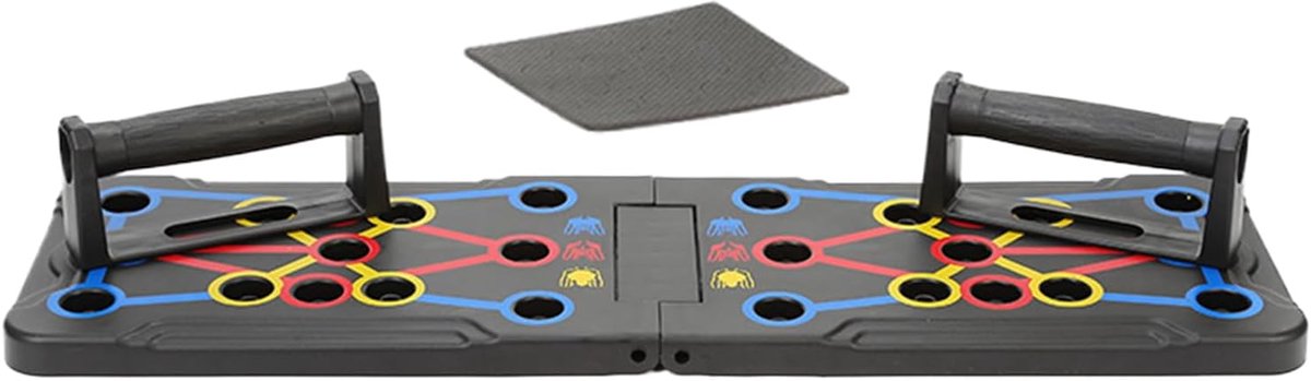 Opdrukstandaard Trainingsbord - Borstspiertrainer - Thuis Sporten - Draagbaar Opvouwbaar - 66x19.5x2cm - Enkel Kenmerk