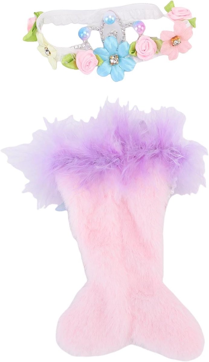 Poppenjurk Vissenstaart - Poppenkleding Set - Poppen Aankleden - Inclusief Hoofdtooi - 67 Inch Poppen — afbeelding 5