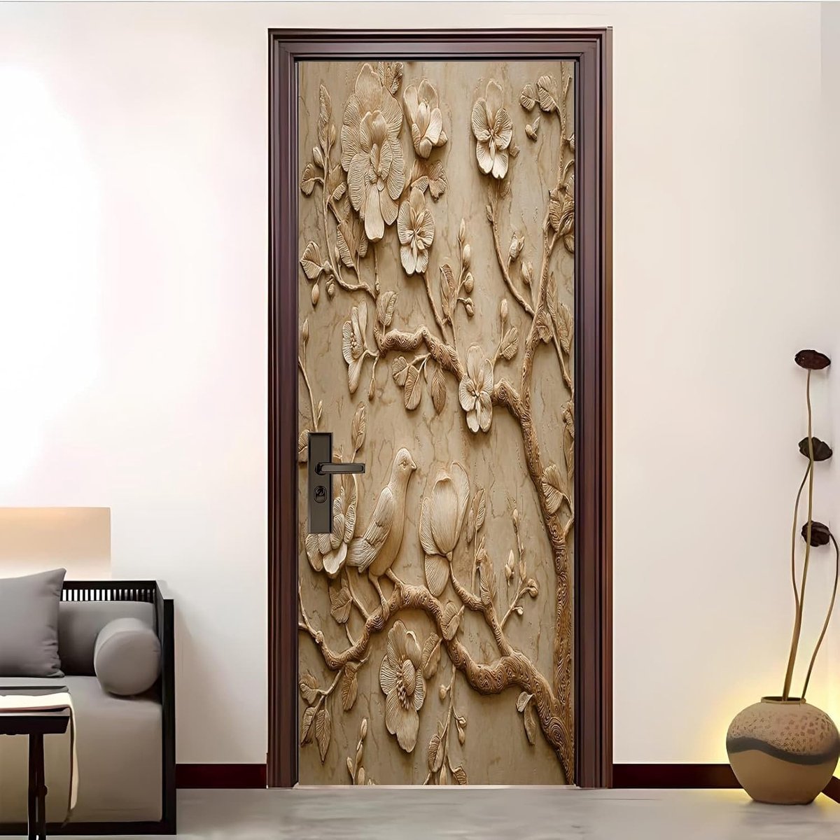 Decoratieve Deurstickers - Wandafbeelding PVC - Binnendeuren Decoreren - Zelfklevend Afnee