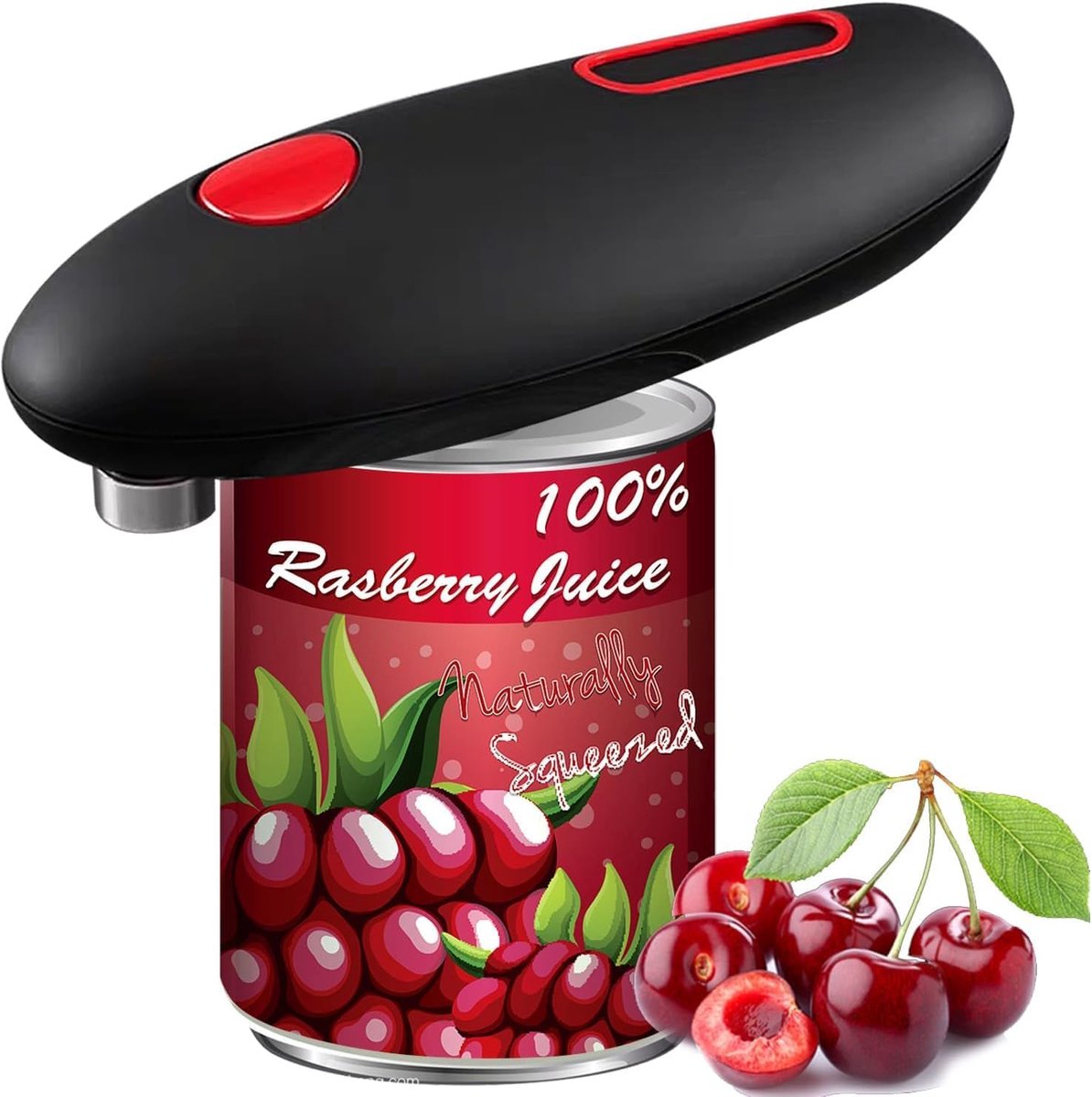 Elektrische Blikopener - Automatische Opener - Snel Blikjes Openen - Geen Scherpe Rand - 16.5x 6.5x 5 cm - Zwart