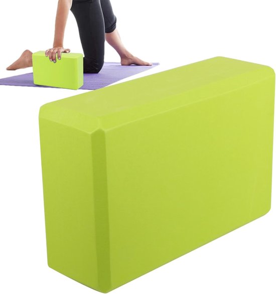 Yogablokken Hoge Dichtheid - Schuimstenen Pilates - Ondersteunende Oefeningen - Antislip EVA Materiaal - 23 x 15 x 7.6 cm — afbeelding 5