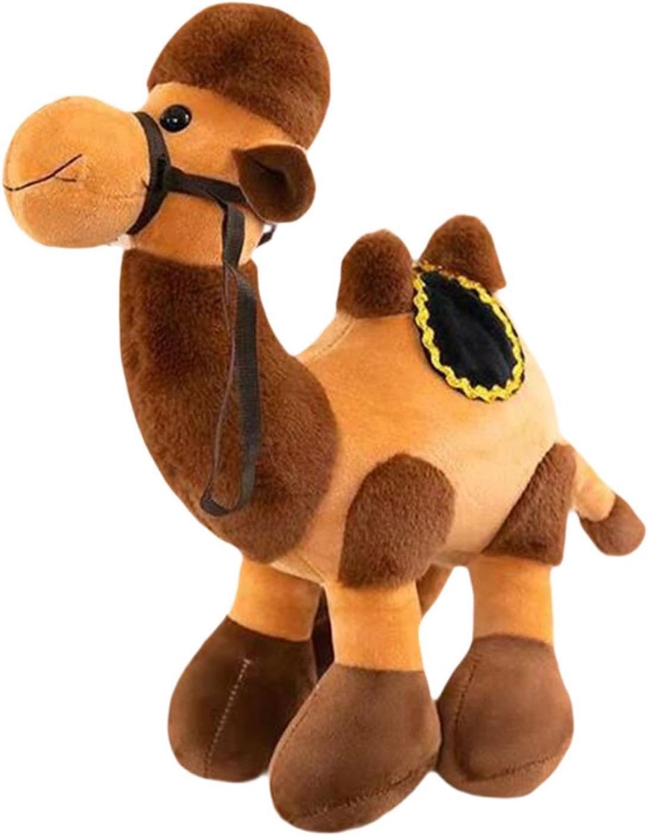 Pluche Kameel - Knuffel Dier - Kinder Cadeau - Zacht PP Katoen - 28 x 22 x 13 cm