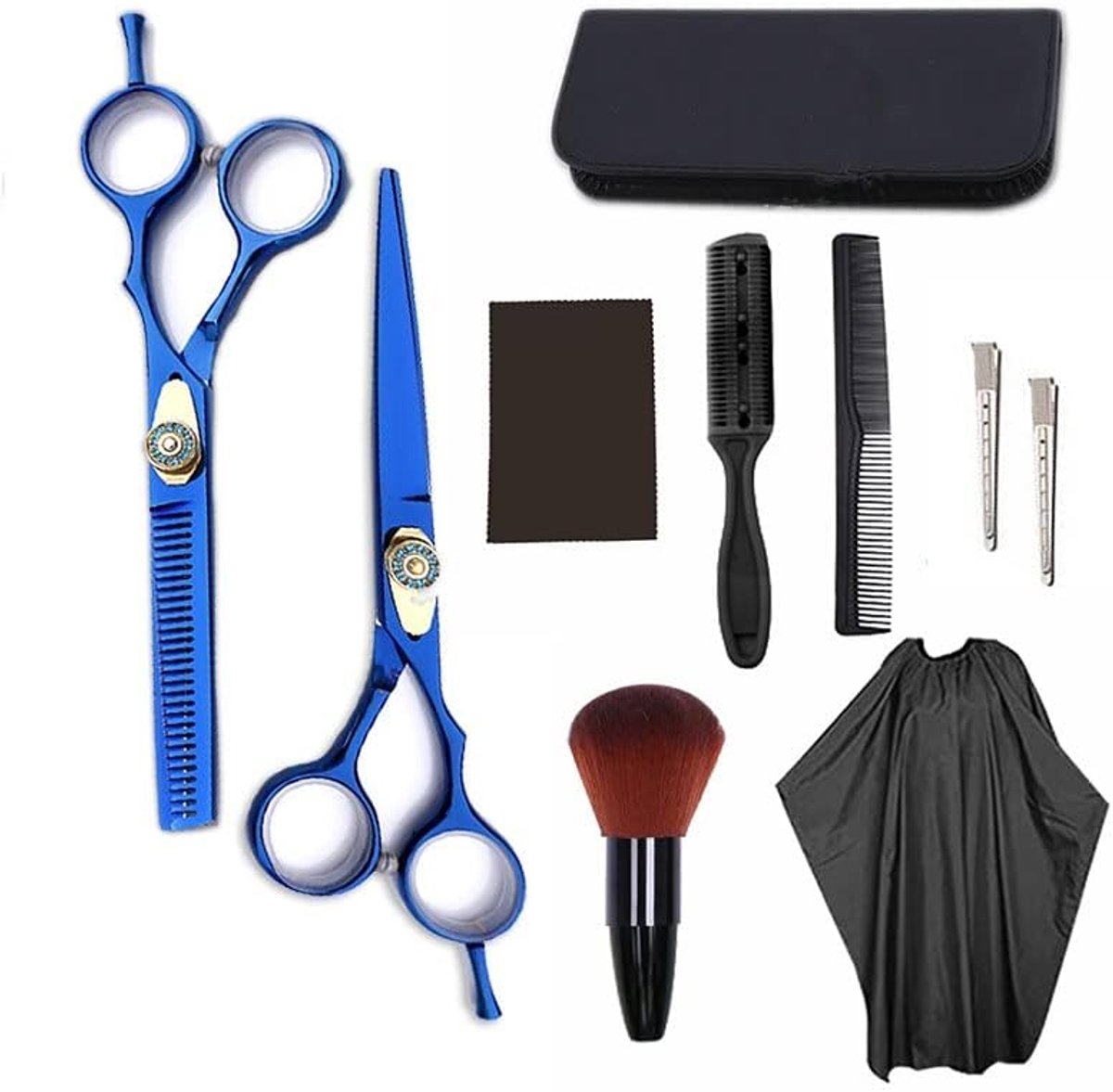 Haarknipper Set - Kappersbenodigdheden - Professioneel Knippen - Roestvrij Staal - 6 Inch