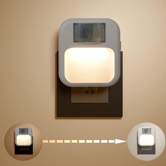 Nachtlamp Stekker - Helder Nachtlicht - Kinderkamer Hal - Schemering Tot Dageraad Sensor - 75 x 28 x 75 cm — afbeelding 4