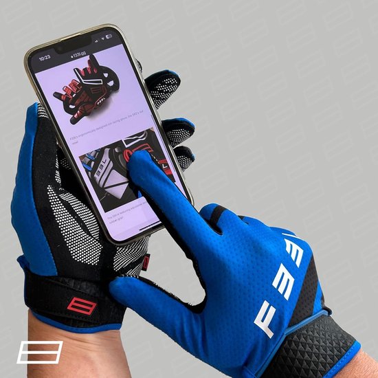 Sim Racing Handschoenen - Racehandschoenen Stuur - Precise Controle - Ultrasense Materiaal - Maat XS - Blauw — afbeelding 4