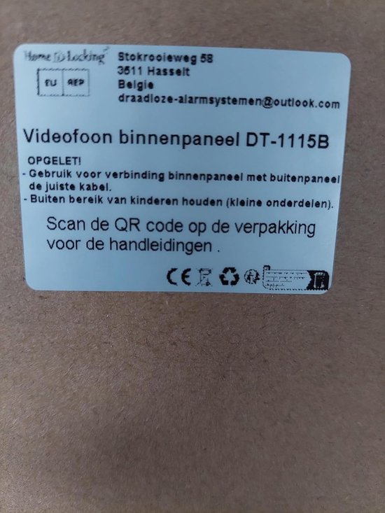 Video Deurbel Set - Beveiligingscamera Deur - Huis Beveiliging - Nachtzicht Functie - 20 x 20 x 30 cm - Zwart — afbeelding 3