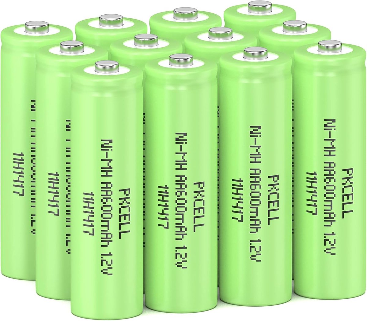 Oplaadbare AA Batterijen - NIMH Accu's - Apparaten Voeden - 12 Stuks Set - 1.2 Volt