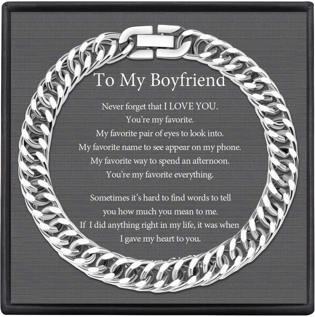 Herenarmband Cubaans Schakel RVS Zilver 8mm Breed Cadeau voor Vader of Vriend