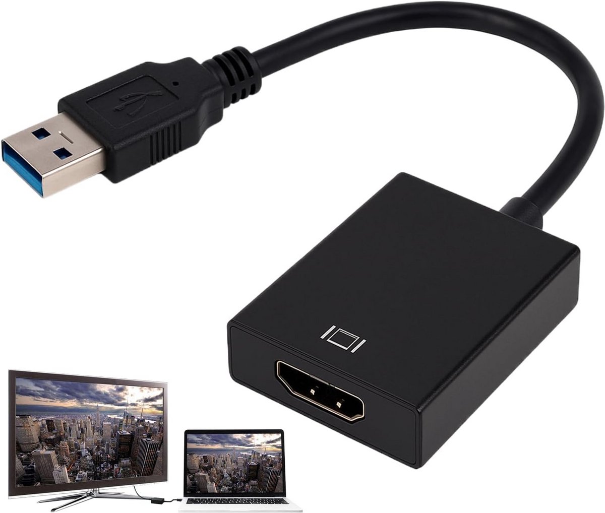 USB 3.0 naar HDMI Adapter Video en Audio Converter 1080P voor Windows PC Laptop
