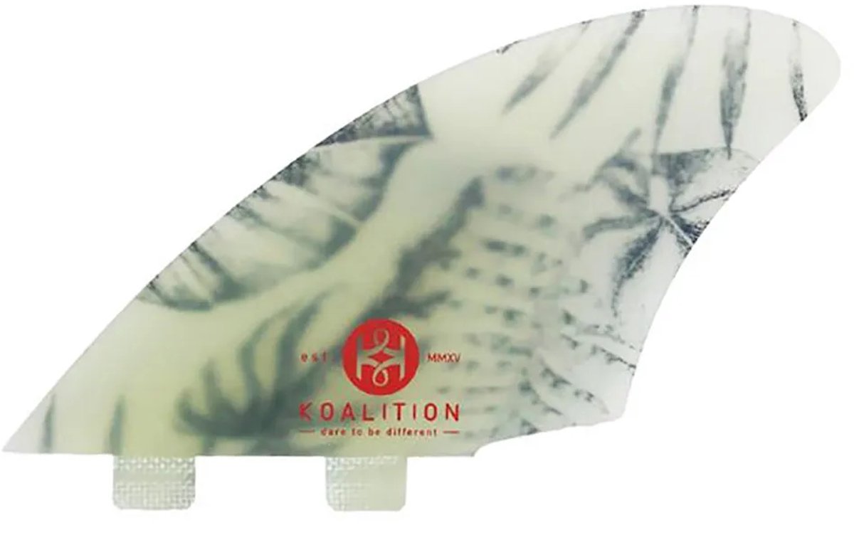 Koalition Twin Dual Tab Tropical Leaves Vin Wit