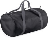 Bagbase Sporttas - zwart - 32 liter - weekendtas - 50 x 30 x 26 cm - polyester - 1 compartiment