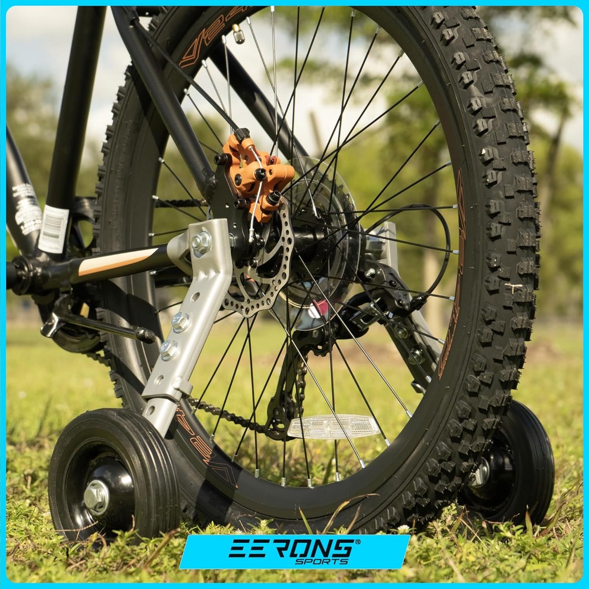 Zware Trainingswielen Fiets Stabilisator Verstelbaar voor 61-65 cm Kinderfietsen
