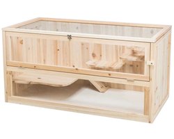 Trixie - Knaagdierenkooi Hout - Dierenverblijf - 100X50X50 cm