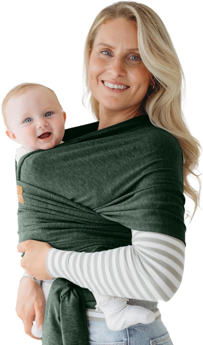 Comfortabele Baby Draagdoek voor Pasgeborenen tot Peuters tot 16 kg - Zachte en Veilige Rekbare Draagdoek