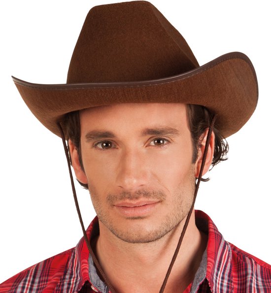 Chapeau de cowboy brun