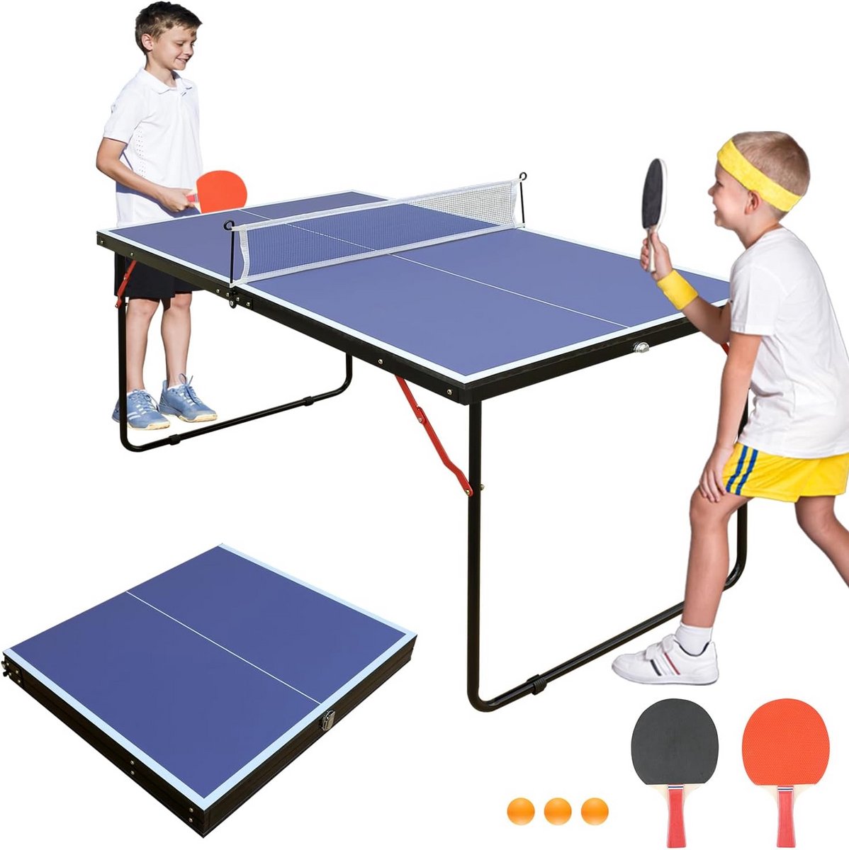 Opvouwbare Tafeltennistafel Binnen en Buiten met Complete Set