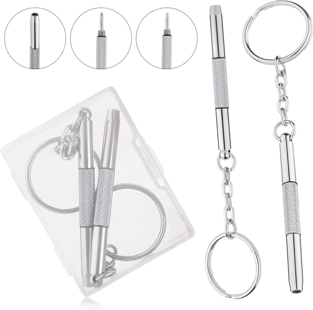 Mini-brilschroevendraaier set 2 stuks voor zonnebrillen, horloges en sieraden