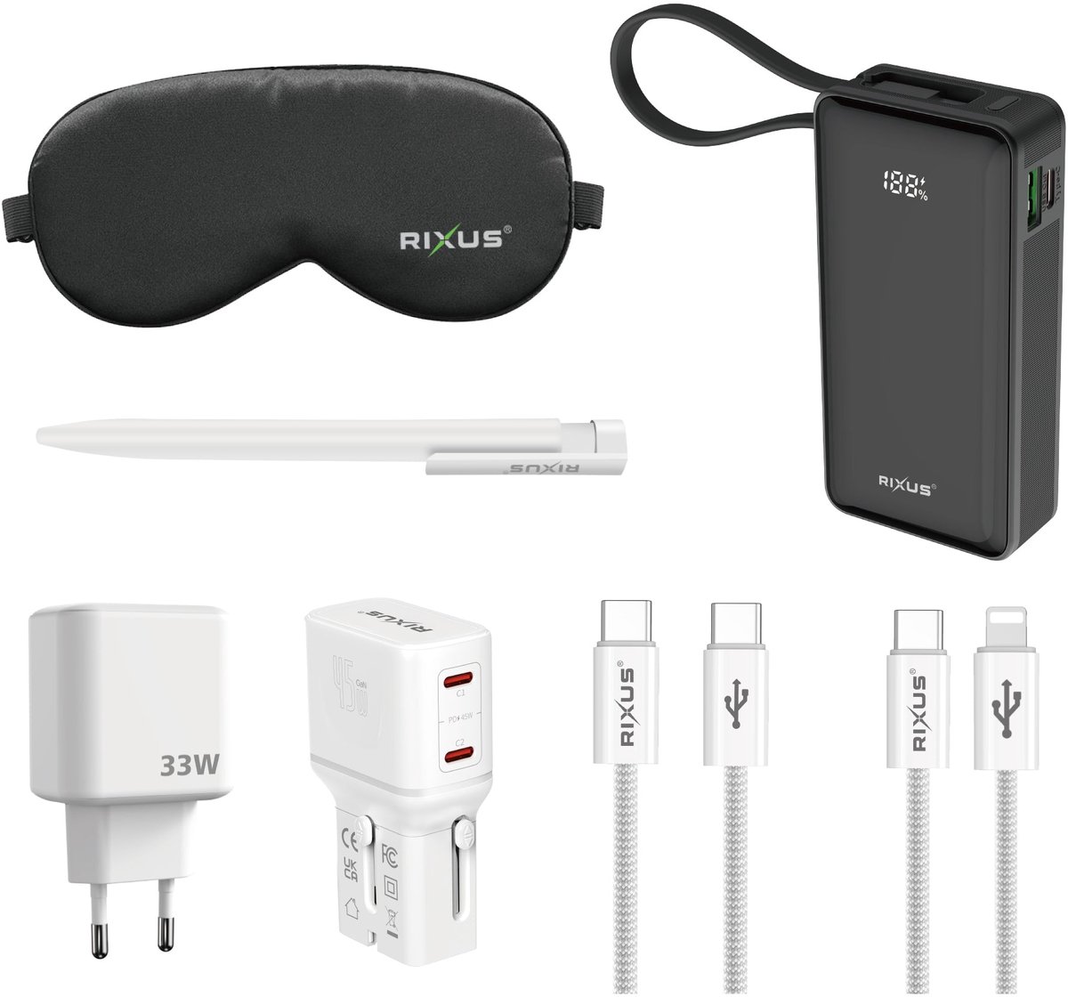 Rixus RXTP01 Recharge Travel Pack Black