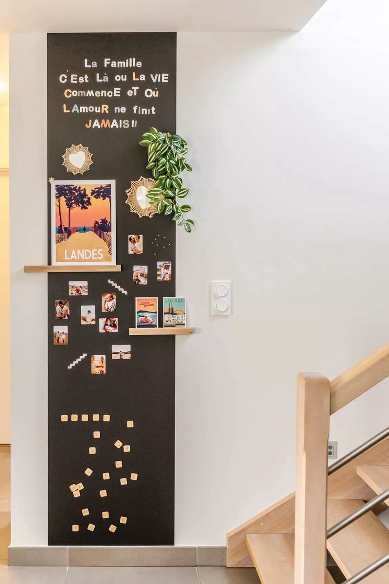 FERFLEX - Magnetisch Behang Zwart 260x60 cm – Zelfklevend Magneetbord – Muursticker voor Notities, Foto’s & Decoratie - memobord magnetisch - voor thuis, kantoor en kinderkamer - flexibel en herbruikbaar - zonder boren - wanddecoratie magnetisch