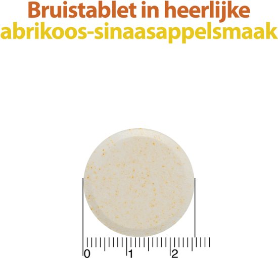 Roter Vitamine C 1000mg bruis - Hoge dosering vitamine C ter ondersteuning van je natuurlijke weerstand - 40 bruistabletten met abrikoos-sinaasappelsmaak