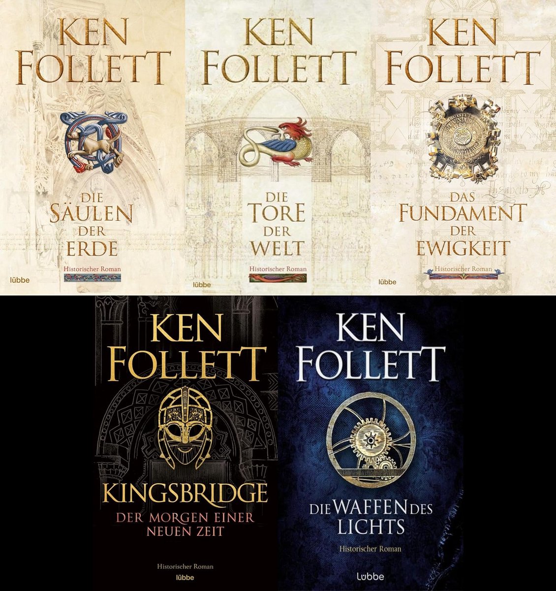 Complete Kingsbridge Romanserie Collectie Boeken Set