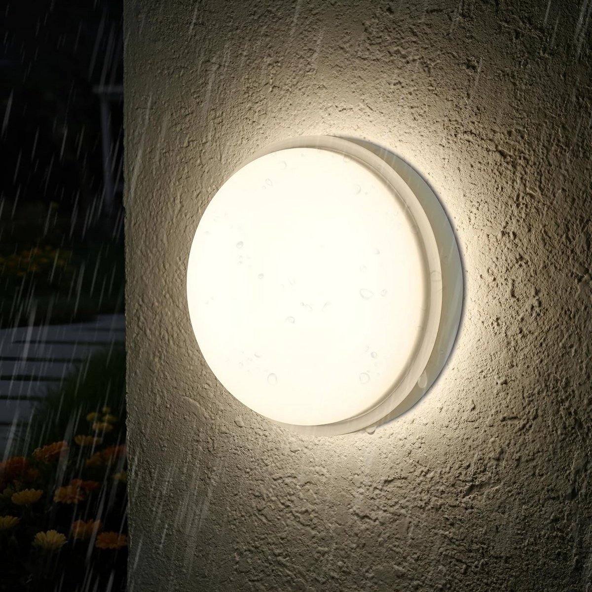 Waterdichte Ronde LED Wandlamp 14W Wit IP54 Buiten Binnen