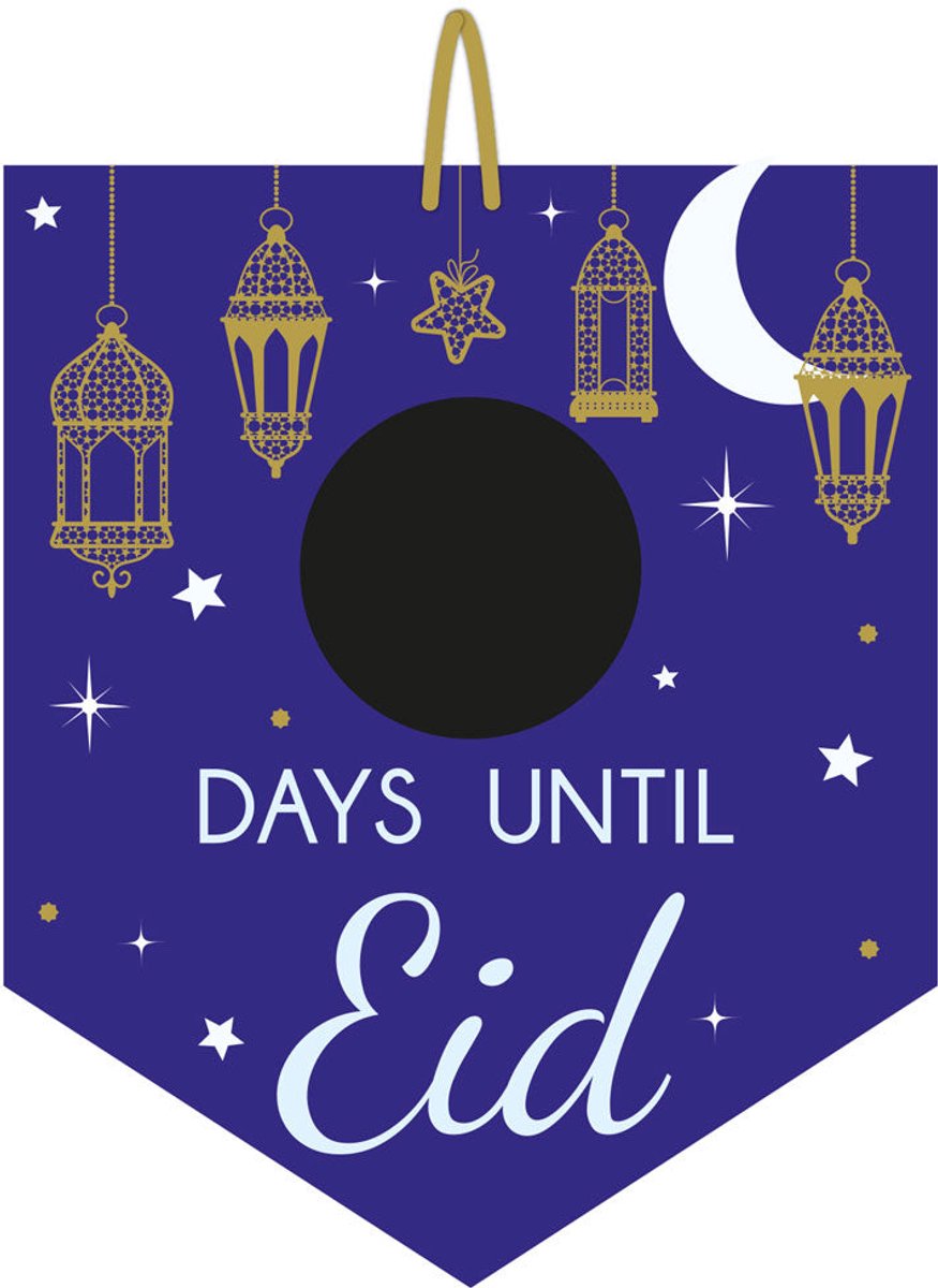 Eid aftelbord met schoolbord