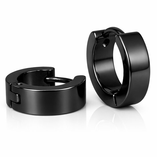 Boucles d'oreilles LGT Jewels Acier inoxydable Noir