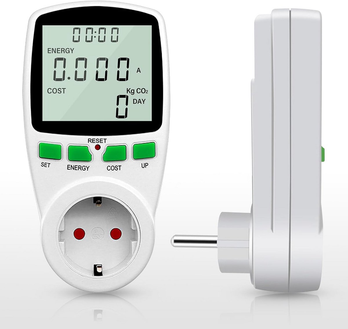 Digitale Stroommeter met 11 Modi voor Balkonkrachtcentrale en Stopcontact - Max 3680W
