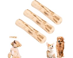 Koffiehout Kauwspeelgoed voor Honden - Set van 3 - Natuurlijk Kauwhout - Geschikt voor Training - Tandverzorging - 14 cm lang - Ø 1,8 - 2 cm