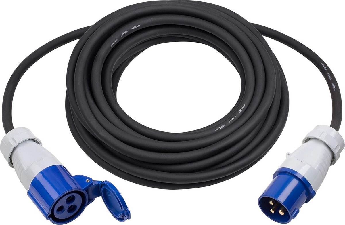 CEE Verlengkabel 10 Meter IP44 voor Buiten en Camping