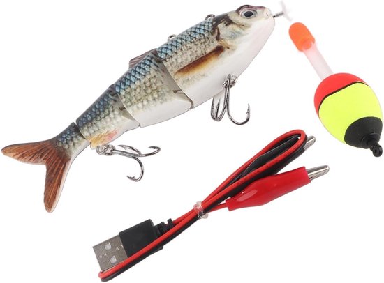 Robotic Swimming Lure - Meerdere Elektrische Lures met Groene LED Licht - Oplaadbaar voor Dag en Nacht Vissen — afbeelding 3