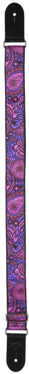 Fame Guitar Strap Purple Paisley - Gitaarband