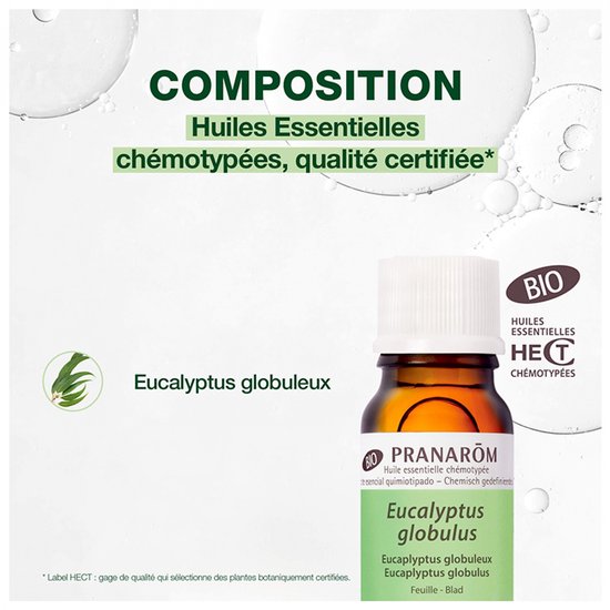 PRANARÔM biologische etherische eucalyptus globulus olie: hoe te gebruiken en garanties.