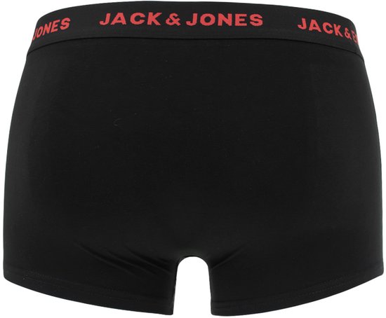 Zwarte boxershorts met rode Jack & Jones-band.