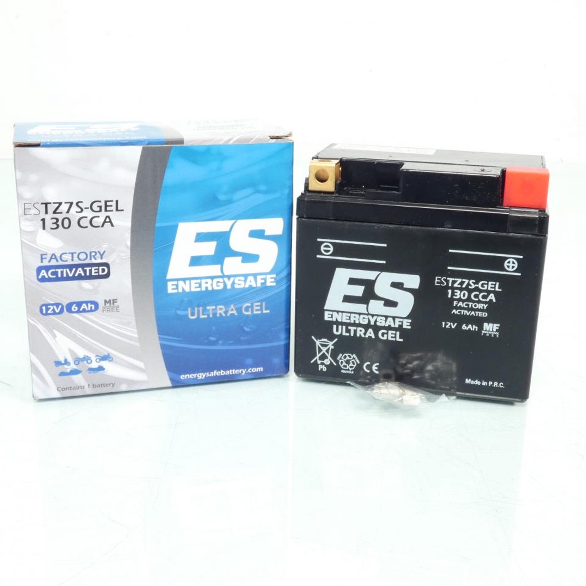 Batterie SLA Energysafe pour Moto Honda 125 CBR 2003 à 2011 YTZ7S / 12V 6Ah Neuf