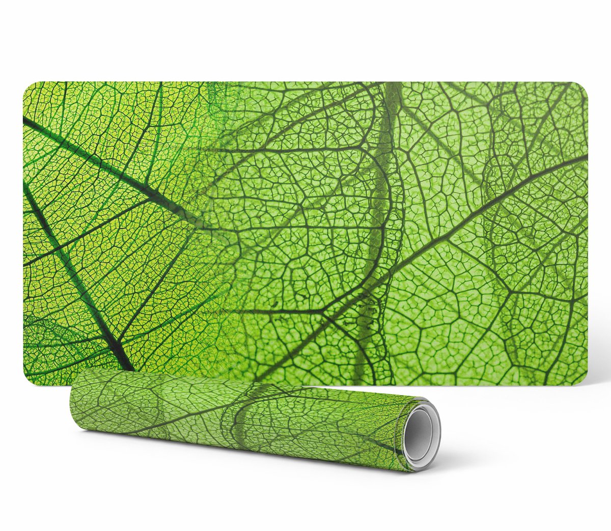 Gaming beschermende toetsenbord- en muismat Leaf Close-up 120x60 cm