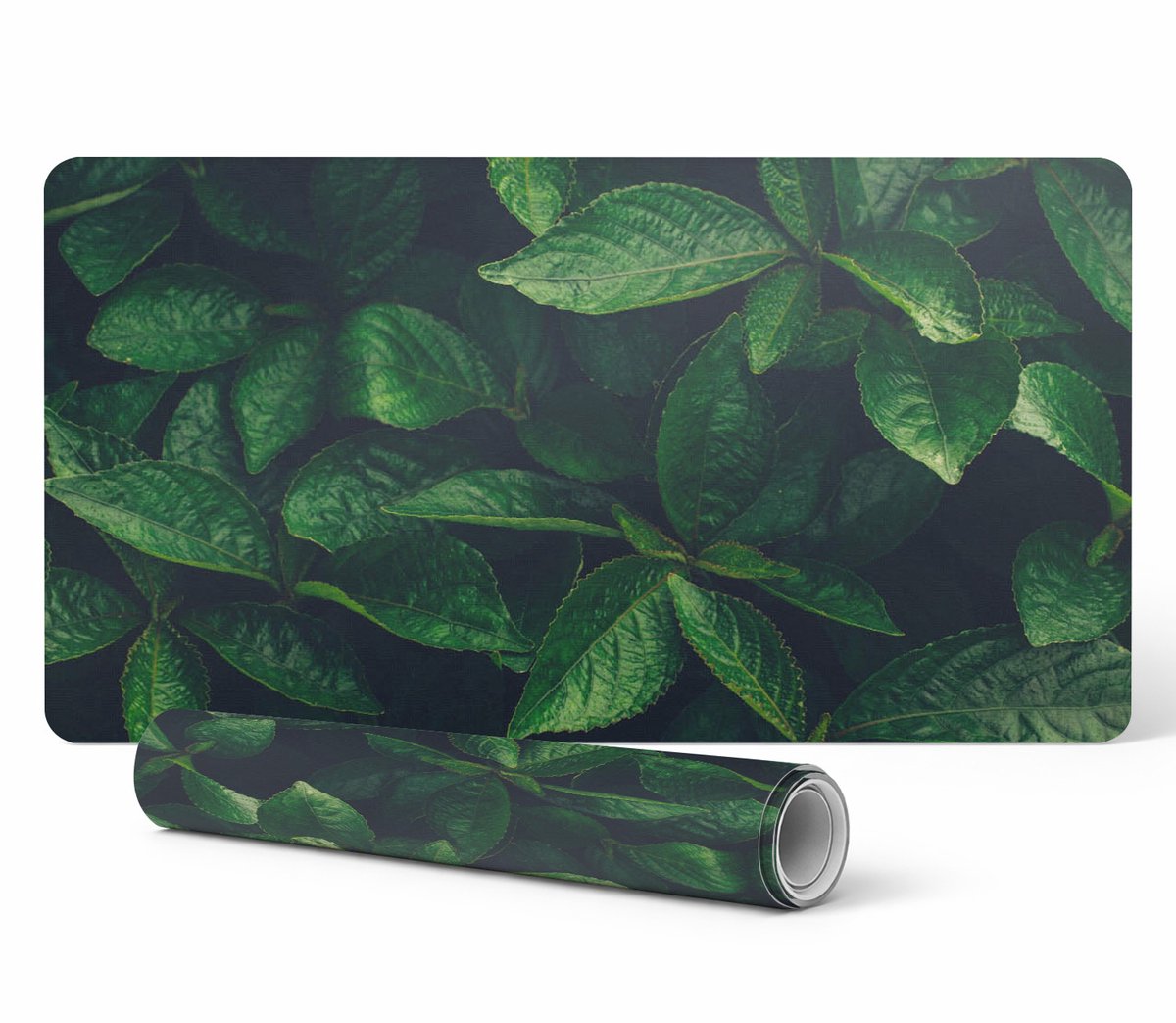 Antislip gamingmuismat met bladeren in het struikgewas, 120x60 cm