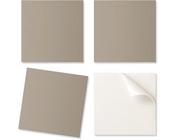 Set PVC-tegels met patroon voor de woonkamer, zelfklevend, bruine kleur, 9x30x30 cm