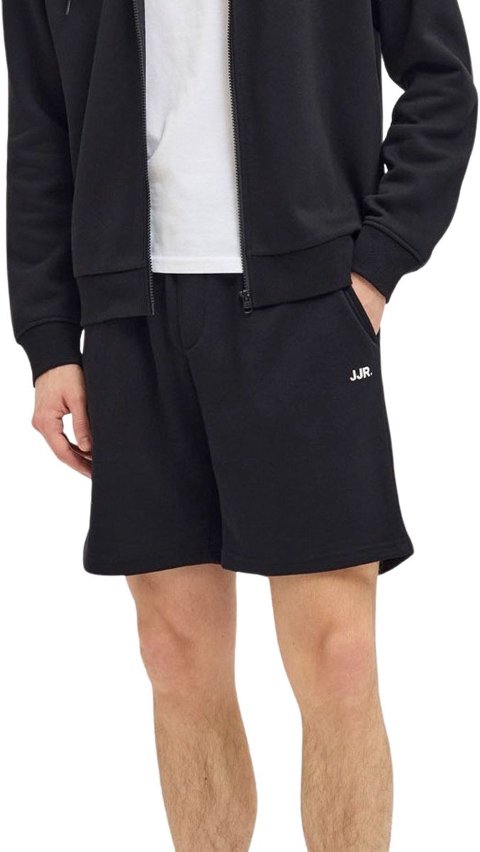 JJ REBEL JREBGORM REG REBEL LOGO SWEAT SHORTS SN Heren Trackshort - Black — afbeelding 8