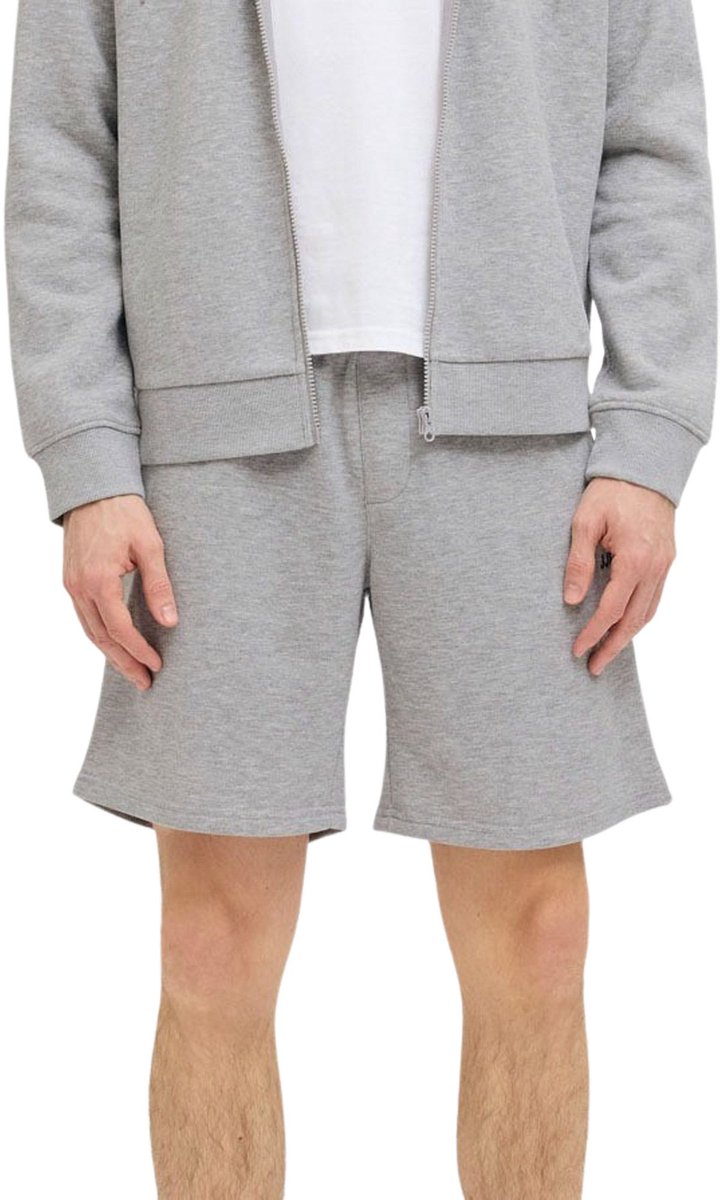 JJ REBEL JREBGORM REG REBEL LOGO SWEAT SHORTS SN Heren Trackshort - Light Grey Melange — afbeelding 11